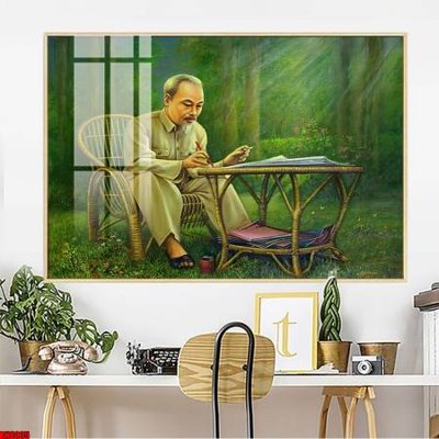 File gốc in ấn File in tranh bác hồ chất lượng cao BH8035 độ phân giải cao