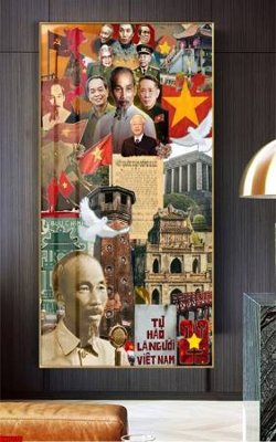 File PSD File in tranh bác hồ chất lượng cao BH8036 (bản gốc) đã tách nền