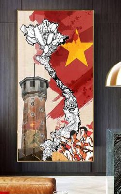 File tranh File in tranh bác hồ chất lượng cao BH8051 (gốc) in film