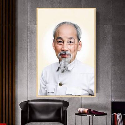 File in mica File in tranh bác hồ chất lượng cao BH8056 (bản gốc) siêu trong