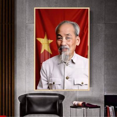 Cung cấp file tranh gốc File in tranh bác hồ chất lượng cao BH8063 độc quyền