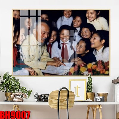 File tranh File in tranh bác hồ chất lượng cao BH9007 (ảnh gốc) in trần xuyên sáng