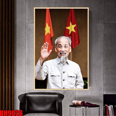 File gốc File in tranh bác hồ chất lượng cao BH9026 (phiên bản chuẩn) để in ấn