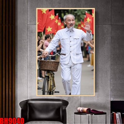 File gốc File in tranh bác hồ chất lượng cao BH9040 (cho in ấn) từ kho Filetranh