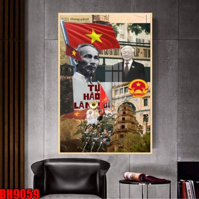 File PSD File in tranh bác hồ chất lượng cao BH9059 (gốc) cho designer