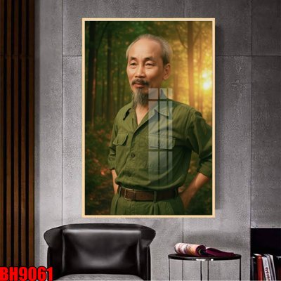 File ảnh File in tranh bác hồ chất lượng cao BH9061 (gốc) in poster