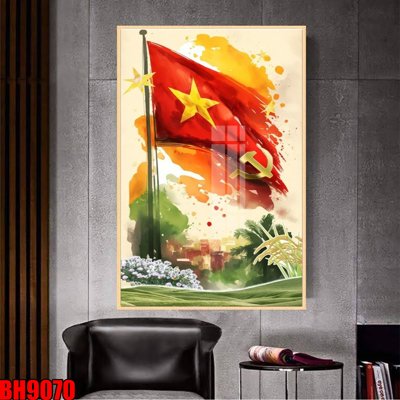 Tải file File in tranh bác hồ chất lượng cao BH9070 (PSD) cho in tranh 3D