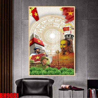 Mua file gốc File in tranh bác hồ chất lượng cao BH9081 (PSD) tại Filetranh.com