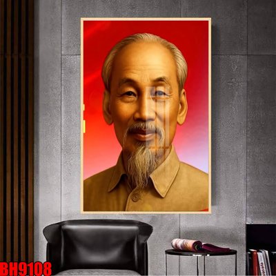 File PSD File in tranh bác hồ chất lượng cao BH9108 (gốc) nhiều lớp (multi-layer)