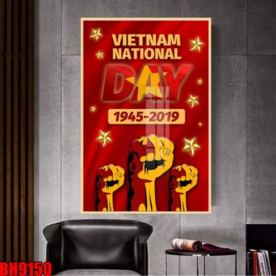 File gốc File in tranh bác hồ chất lượng cao BH9150 (in lụa) tranh mã đáo