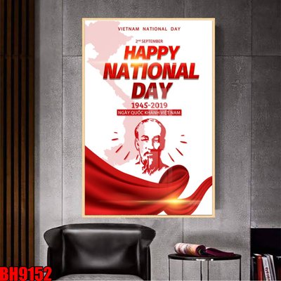 File gốc File in tranh bác hồ chất lượng cao BH9152 (in tráng gương) nghệ thuật