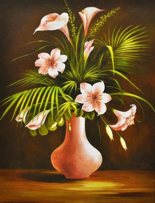 File gốc File tranh bình hoa BHY100 (trang trí) phòng trẻ em