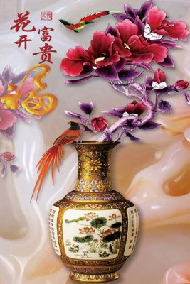 Tải file File tranh bình hoa BHY11 (gốc) chủ đề tâm linh