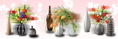 File PSD File tranh bình hoa BHY110 (gốc) cho designer