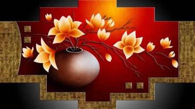 File tranh in trần File tranh bình hoa BHY117 (ảnh gốc siêu nét)