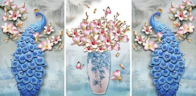 File gốc File tranh bình hoa BHY206 (cho in UV) siêu nét