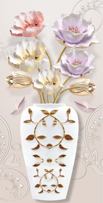 File gốc File tranh bình hoa BHY263 (cho in UV) siêu nét