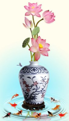 File tranh quảng cáo File tranh bình hoa BHY315 (file gốc) chuyên nghiệp