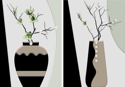 File gốc File tranh bình hoa BHY324 (in lụa) trang trí tường