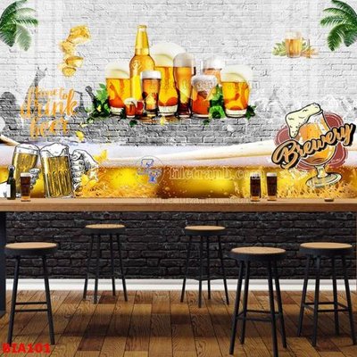 Tải file Tranh quán bia nhậu BIA101 (gốc) chủ đề phong thủy