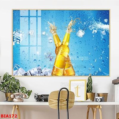 File gốc Tranh quán bia nhậu BIA172 (chủ đề hiện đại) trang trí