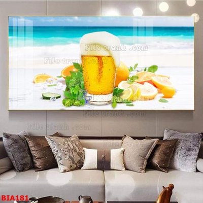 File PSD Tranh quán bia nhậu BIA181 (bản gốc) đã tách nền