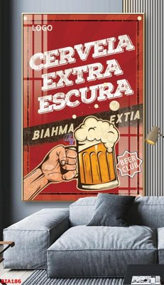 Cung cấp file tranh gốc Tranh quán bia nhậu BIA186 độc quyền