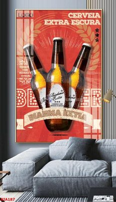 File in mica Tranh quán bia nhậu BIA187 (bản gốc) siêu trong