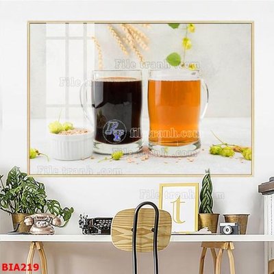 File ảnh Tranh quán bia nhậu BIA219 (gốc) cho trang trí nhà hàng