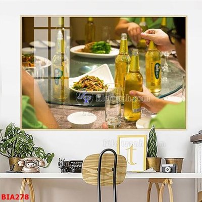 File gốc Tranh quán bia nhậu BIA278 (AI/EPS) cho in ấn