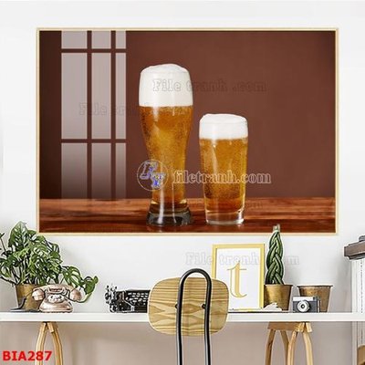 File gốc Tranh quán bia nhậu BIA287 (PNG) không nền chất lượng