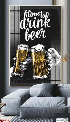 Tải file gốc Tranh quán bia nhậu BIA326 dùng cho in ấn