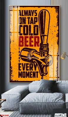 Tải file tranh gốc Tranh quán bia nhậu BIA340 chất lượng cao