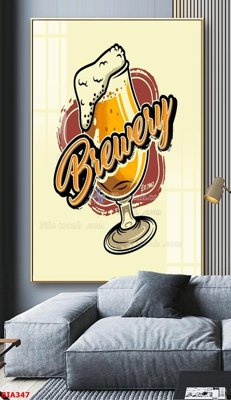 File tranh Tranh quán bia nhậu BIA347 (gốc) chủ đề thiên nhiên