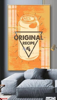 File gốc Tranh quán bia nhậu BIA370 (PSD/TIFF) độ phân giải cao