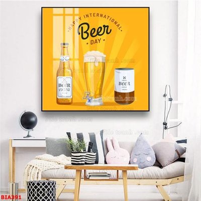 File in trần Tranh quán bia nhậu BIA391 (bản gốc) hoa văn