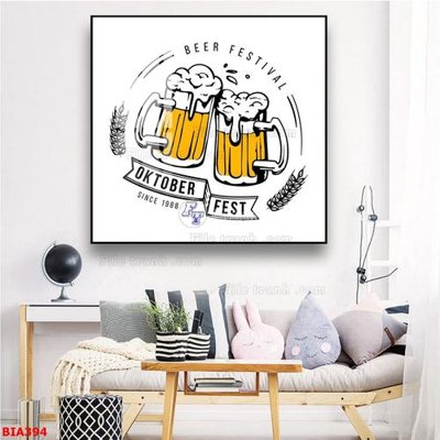 File PSD Tranh quán bia nhậu BIA394 (gốc) cho in quảng cáo