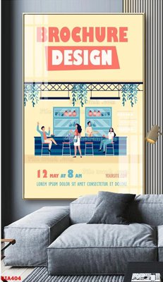 Tải file gốc Tranh quán bia nhậu BIA404 (bản PSD) đầy đủ layer