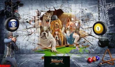 Hình ảnh file gốc File tranh decor treo quán bida bi a BILLARD BIDA3007 (chất lượng cao)