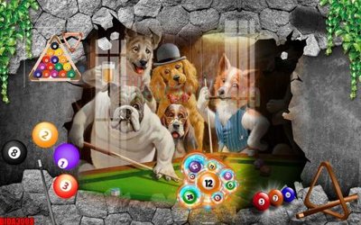 Download file gốc File tranh decor treo quán bida bi a BILLARD BIDA3008 (in mica) 3D