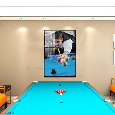 File in trần File tranh quán bida bi-a BILLARD BIDA506 (bản gốc) phong cảnh