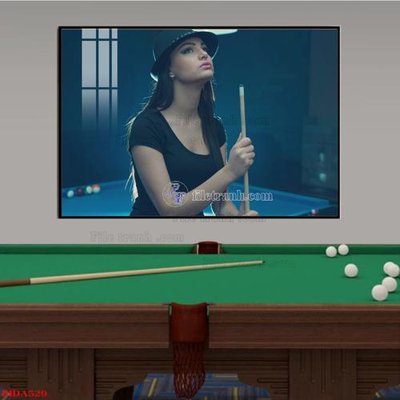 Chi tiết file ảnh File tranh quán bida bi-a BILLARD BIDA529 sắc nét