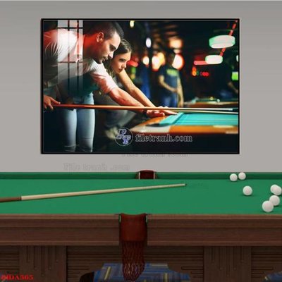 Tải file File tranh quán bida bi-a BILLARD BIDA565 (ảnh gốc) in tráng gương