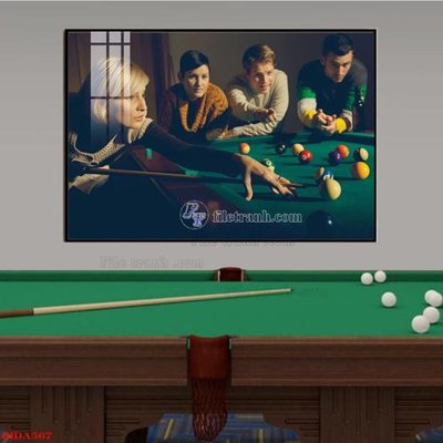 File tranh File tranh quán bida bi-a BILLARD BIDA567 (gốc) in film