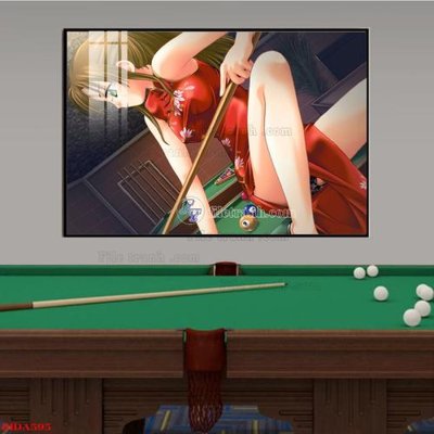 File gốc File tranh quán bida bi-a BILLARD BIDA595 (trang trí) phòng trẻ em