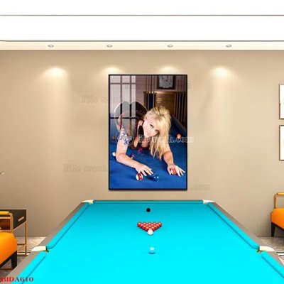 File gốc File tranh quán bida bi-a BILLARD BIDA610 (trang trí) phòng trẻ em