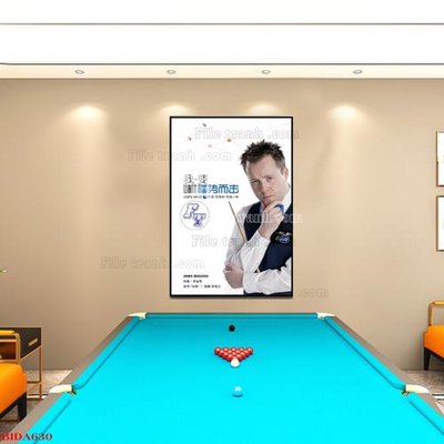 Download file gốc File tranh quán bida bi-a BILLARD BIDA630 (in mica) trong suốt