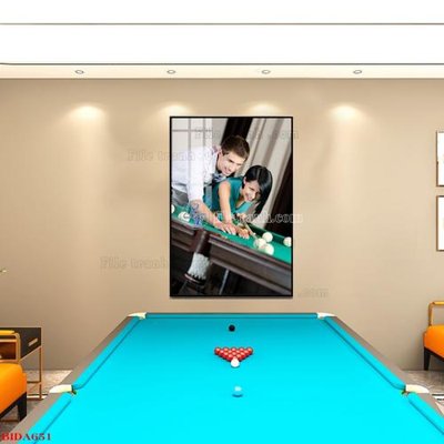 File ảnh File tranh quán bida bi-a BILLARD BIDA651 (gốc) in biển hiệu