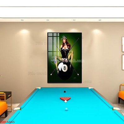File ảnh File tranh quán bida bi-a BILLARD BIDA665 (gốc) in Hiflex