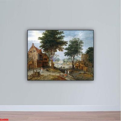 Chi tiết file tranh tráng gương Tranh sơn dầu phong cảnh châu âu CA4005 (ảnh gốc)